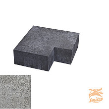 Schellevis Hoekstuk 90° t.b.v. Traptreden 100x37x15 Buiten Grijs