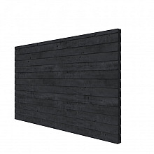 Vuren Plankenpakket t.b.v. dubbelzijdige wand Comfort/DHZ 371x224 cm, zwart geïmpregneerd
