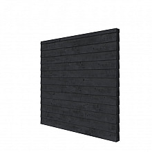 Vuren Plankenpakket t.b.v. dubbelzijdige wand Comfort/DHZ 246,5x224 cm, zwart geïmpregneerd