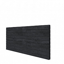 Vuren Plankenpakket t.b.v. dubbelzijdige wand kapschuur Comfort 371x162 cm, zwart geïmpregneerd