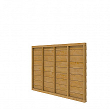DGL Plankenpakket t.b.v. enkelzijdige wand kapschuur Comfort 278,5x162 cm, kleurloos geïmpregneerd