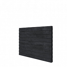 DGL Plankenpakket t.b.v. dubbelzijdige wand kapschuur Comfort 229x162 cm, zwart geïmpregneerd