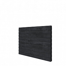 Vuren Plankenpakket t.b.v. dubbelzijdige wand kapschuur Comfort 229x162 cm, zwart geïmpregneerd