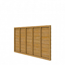DGL Plankenpakket t.b.v. enkelzijdige wand kapschuur Comfort 229x162 cm, groen geïmpregneerd