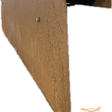 Kantopsluiting U-Profiel Gelijkzijdig Opsluitband 6cm. 220x4,6x4,6x6,4 Corten