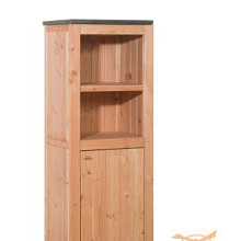 Buitenkeuken Enkel 168 Excellent, 168x61,5x56 cm. (HxBxD) Met 3 Schappen En Deuren, Onbehandeld