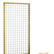 Eco Gaastrellis Verzinkt In Raamwerk 90x180 cm. Met Maas  7,5x7,5 cm.  W08326