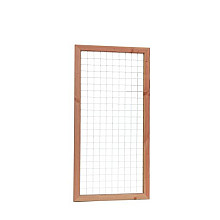 Douglas Betonijzer Trellis Maas 7,5x7,5 cm. In Raamwerk 4,5x7 cm. 90x180 cm. Blank W32055 =V