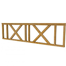 Douglas Hekwerk Met Kruis Type C 278,5 x 73 cm. Groen Geïmpregneerd  1010265-02