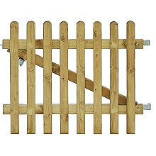 Excellent Poort Recht 100 x 80 cm. Inclusief Klinkset  1063088 (W203823) =V