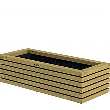 Elan Bloembak, 120 x 50 x 30 cm. Groen Geïmpregneerd  1063078 (W636446)