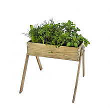 Minigarden junior grenen 45x53x60 cm (HxBxD), groen geïmpregneerd.