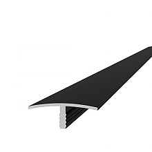 Aluminium Overgangsprofiel 4,0 x 1,8 x 300 cm. Antraciet  W23535