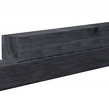 Gewolmaniseerde Palen Zwart Gedompeld 8,8x8,8x270  W08095 =V