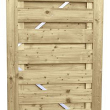 Jumbo Deur Recht Horizontaal Op Stalen Deurframe 100x180 cm.  W306310