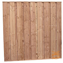 Beto-Dichtplankscherm Van Fijnbezaagde Douglas Planken 180x180 cm.  W40794