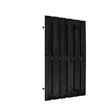 Plankendeur Op Verstelbaar Frame 100 x 190 cm. Geïmpregneerd  Zwart GESPOTEN  W08151/1060621
