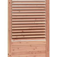 Hillhout Douglas Shutterscherm Excellent 89x224 cm. met borstwering Groen Geïmpregneerd W40798-02/1041226