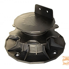 Kunststof balkdragers verstelbaar 3,5 - 7,0 cm, zwart.