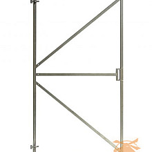 Stalen Poortframe Met Slotkast-Uitsparing   Verstelbaar Vuurverzinkt 180 x 100 cm.  A232459 =V (Let op slot : W25850)
