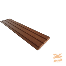 Pak van 4 stuks Thermovision Ayous geschaafd/fijnbezaagd triple profiel 2 x 14 x 245 cm, thermisch gemodificeerd. 1050407