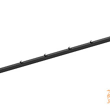 Hillfence Metalen Tussenpaal, 6 x 4 x 240 cm. Zwart  1052659  (W08445)