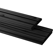 Vuren Tiple Profiel Geschaafd 2,2 X 14 X 500 cm. Zwart Gedompeld  1058374