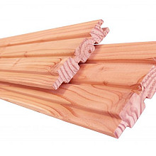 Douglas Geschaafd 2-Zijdig Triple Profielplank, 2,7 x 14,5 x 224 cm. Onbehandeld  1058462