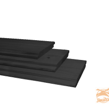 Vuren Halfhouts Rabat 1,8x19,5x400 Zwart Gedompeld  1058830