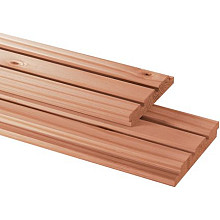 Douglas Geschaafd Triple Profiel 2,2 X 14,5 X 400 cm. Onbehandeld  1060388