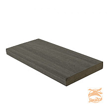 NewTechWood Composiet Co-Extrusie Kantplank Houtstructuur 2,3 x 13,8 x 300 cm. Silver Gray  1059162
