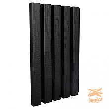 NewTechWood Composiet Co-Extrusie Wand Bekleding Castellation 25 Profiel, 2,5 x 19,6 x 290 cm. Zwart  1060361