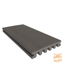 NewTechWood Composiet Co-Extrusie Enkelzijdig Dekdeel Houtstructuur 2,3 x 13,8 x 400 cm. Silver Gray  1059167