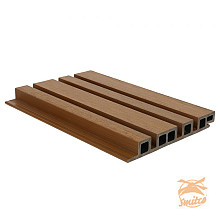 NewTechWood Composiet Co-Extrusie Wand Bekleding Castellation 4325 Profiel, 2,5 x 19,6 x 290 cm. Red Cedar  1060373