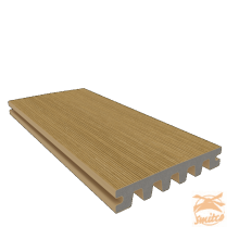 NewTechWood Composiet Co-Extrusie Enkelzijdig Dekdeel Houtstructuur 2,3 x 13,8 x 400 cm. Red Cedar  1059166