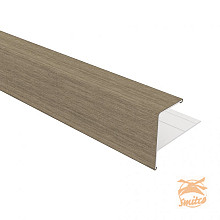 NewTechWood Aluminium Co-Extrusie Eindprofiel Rhombus t.b.v. Wand Bekleding, 5 x 5 x 300 cm. Antique  1059184