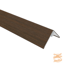 NewTechWood Aluminium Co-Extrusie Hoekprofiel Rhombus t.b.v. Wand Bekleding, 6 x 6 x 300 cm. Ipe  1059187