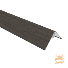 NewTechWood Aluminium Co-Extrusie Hoekprofiel Rhombus t.b.v. Wand Bekleding, 6 x 6 x 300 cm. Silver Gray  1059186