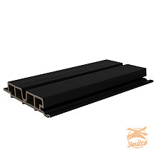 NewTechWood composiet co-extrusie wand bekleding Castellaton PRO65 3,3 x 18 x 390cm Zwart