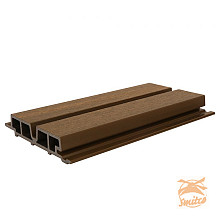 NewTechWood composiet co-extrusie wand bekleding Castellaton PRO65 3,3 x 18 x 290cm Teak.
