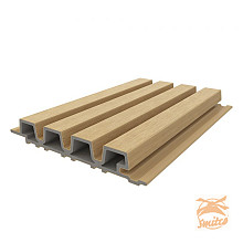 NewTechWood composiet co-extrusie wand bekleding rhombus profiel, 3,3 x 21,5 x 230 cm, Red Cedar.