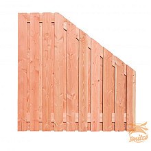 Geschaafd Douglas Afbouwscherm (21 pl.) 16 mm. 180 x 180 cm.  Onbehandeld  1064126 (1063112)