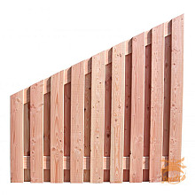 Geschaafd Douglas Afbouwscherm (19 pl.)  16 mm.  180 x 180 cm. Blank 1063114