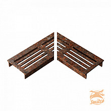 Ultra Drain Cortenline Straight Rooster L-Hoek