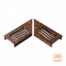 Ultra Drain Cortenline Wave Rooster L-hoek