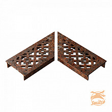 Ultra Drain Cortenline Disegno Rooster L-hoek