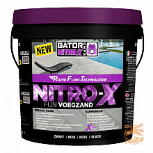 Gator Nitro X Fijn 12,5 kg. Zwart