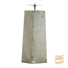 Betonpoer TAPS Grijs 15 x 18 x 50 cm. Met Verstelbare Plaat 1007875 =V