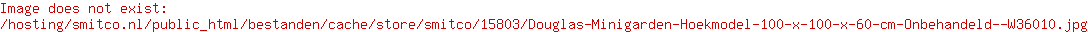Douglas Minigarden Hoekmodel 100 x 100 x 60 cm. Onbehandeld  W36010