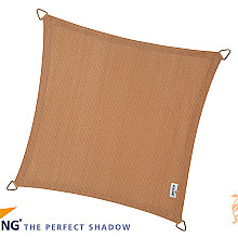 Coolfit Schaduwdoek Vierkant 3,60 x 3,60 Zand